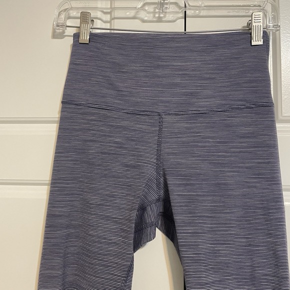 Lululemon Align Crop 21 Leggings Heathered Blue Grey Athletic Yoga Pants‎ - Picture 6 of 9